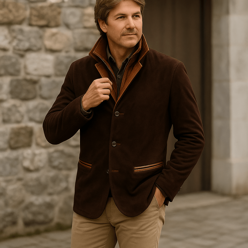 Herra Casual Napillinen Takki - Mukava - Tyylikäs - Monikäyttöinen - EmiyoSuomi - Takit - Miehet