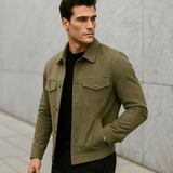 Herra takki taitetulla kauluksella - Tyylikäs mukavuus - Ajaton muotoilu - EmiyoSuomi - Takit - Miehet