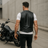 Herrer Premium nahkamoottoripyöräliivi miehille - EmiyoSuomi - Takit - Miehet