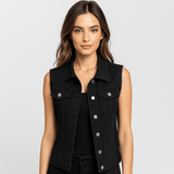 Hihaton Denimliivi - Vaaleat Värit - Kevätmallisto - EmiyoSuomi - Naisten liivi