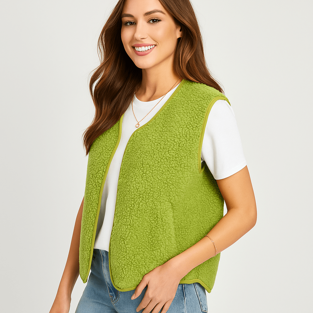 Hihaton V - pääntie Liivi - Lämmin & Tyylikäs Syksy - ja Talvimalli - EmiyoSuomi - Naisten liivi