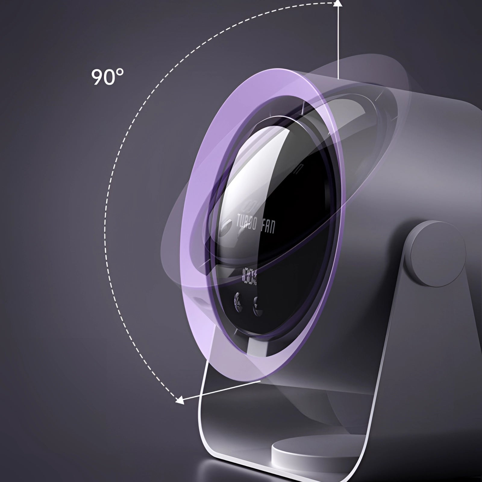 Ilmanlaputonta turboahdinta LED - näytöllä - Hiljainen ja rauhallinen jäähdytysratkaisu makuuhuoneisiin ja olohuoneeseen - EmiyoSuomi - jäähdytys