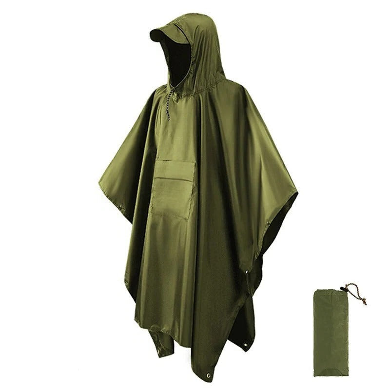 Sadetakki poncho | Vedenpitävä, väljä istuvuus
