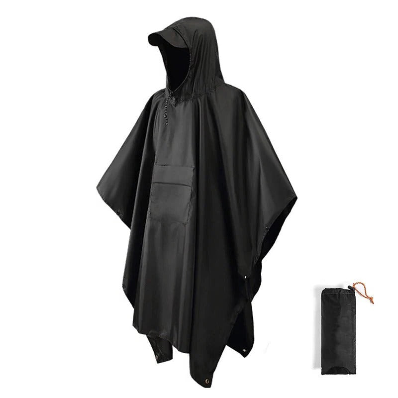 Sadetakki poncho | Vedenpitävä, väljä istuvuus