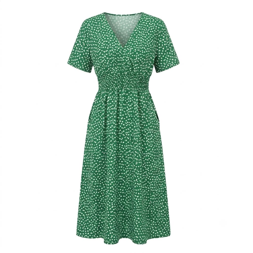 Sommerkjole | A-linje, løs | Elegant, minimalistisk