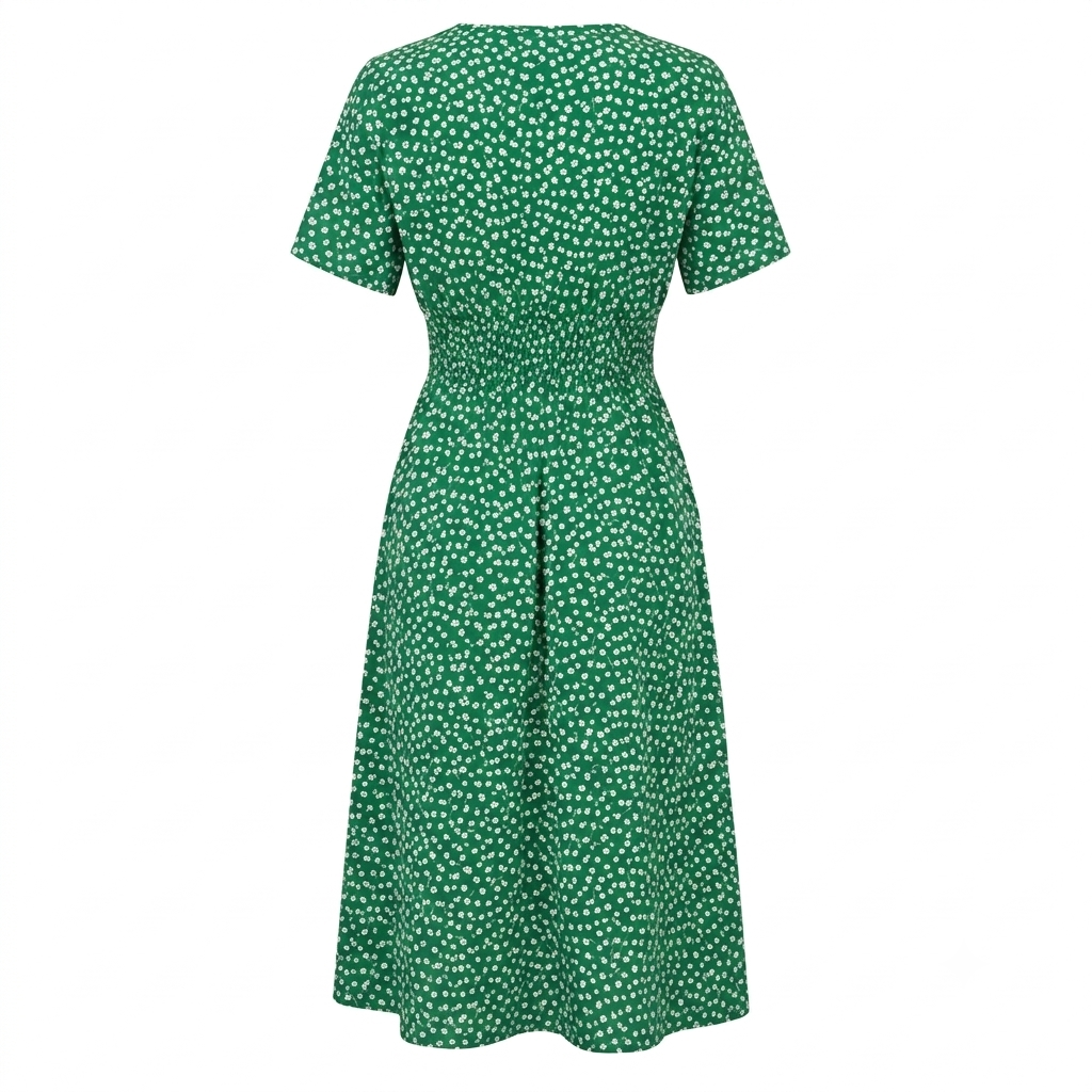 Sommerkjole | A-linje, løs | Elegant, minimalistisk