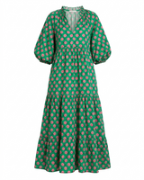 Lange jurk | Dames groen model | Elegante zomerjurk