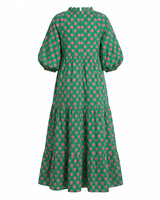Lange jurk | Dames groen model | Elegante zomerjurk