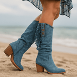 Jana Saappaat - Kestävä Western - tyyli - Mukavuus ja Kestävyys - EmiyoSuomi - Saappaat Nainen