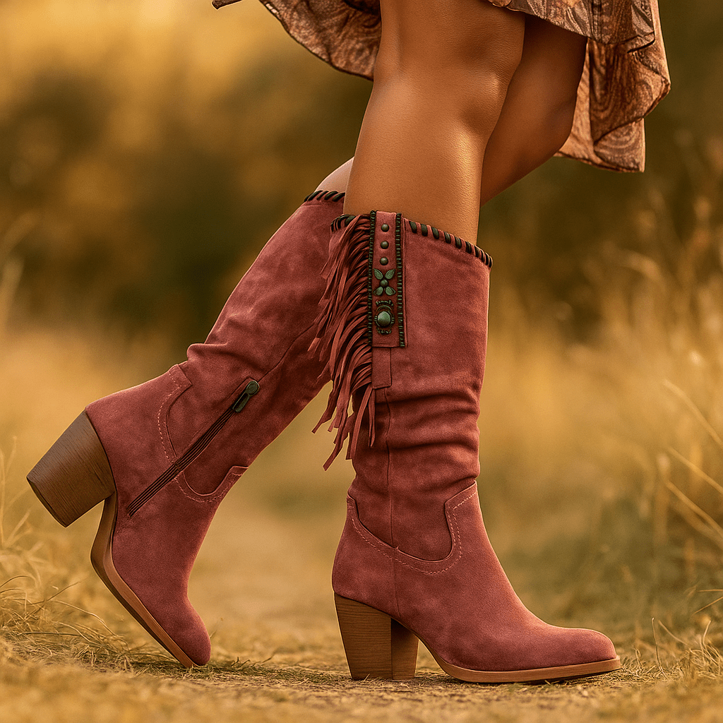 Jana Saappaat - Kestävä Western - tyyli - Mukavuus ja Kestävyys - EmiyoSuomi - Saappaat Nainen
