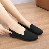 Naisten neule loaferit slip-on hengittävä kevytpohja