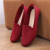 Naisten neule loaferit slip-on hengittävä kevytpohja