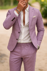 Miesten Slim Fit Puku 2 Osaa Blazer Housut