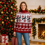 Jouluinen Neuleparille - Hirvikuosi - Lämmin & Tyylikäs - EmiyoSuomi - Joulupuserot