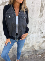 Hilda - Moderni Takki Denim-kankaasta-talvitakit-EmiyoSuomi