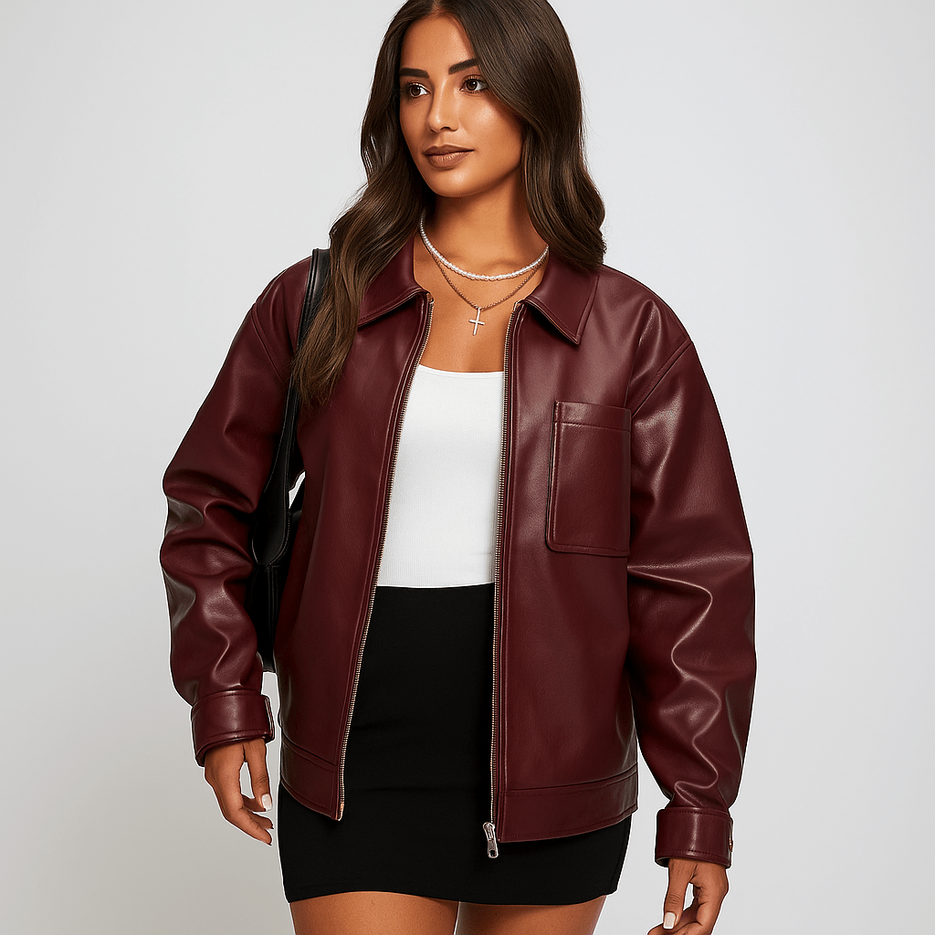 Juliette - Monipuolinen Ylisuurikokoinen Takki - Mukava & Tyylikäs - EmiyoSuomi - Bomberjacket - Nainen