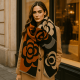 Käännettävä Painettu Huivi – Tyylikäs Kukallinen Muotoilu - EmiyoSuomi - Huivit