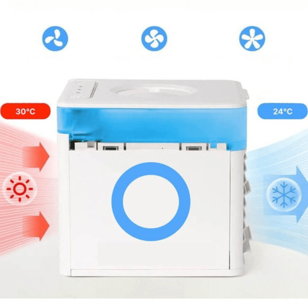 Kannettava Ilmajäähdytin Tuulettimen Hiljainen Säädettävä Kostutin - EmiyoSuomi - jäähdytys