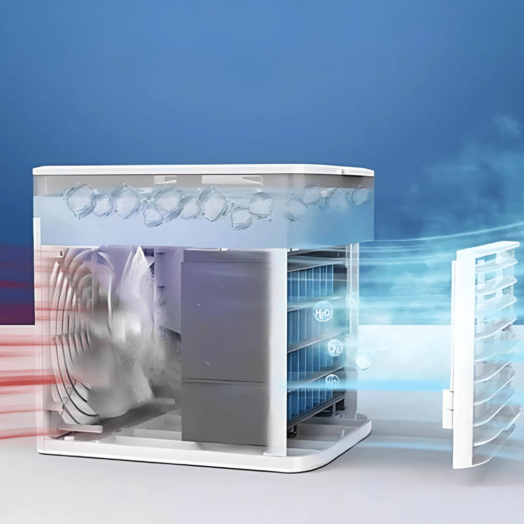 Kannettava Ilmajäähdytin Tuulettimen Hiljainen Säädettävä Kostutin - EmiyoSuomi - jäähdytys