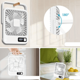 Kannettava USB - ladattava pöytätuuletin - EmiyoSuomi - jäähdytys