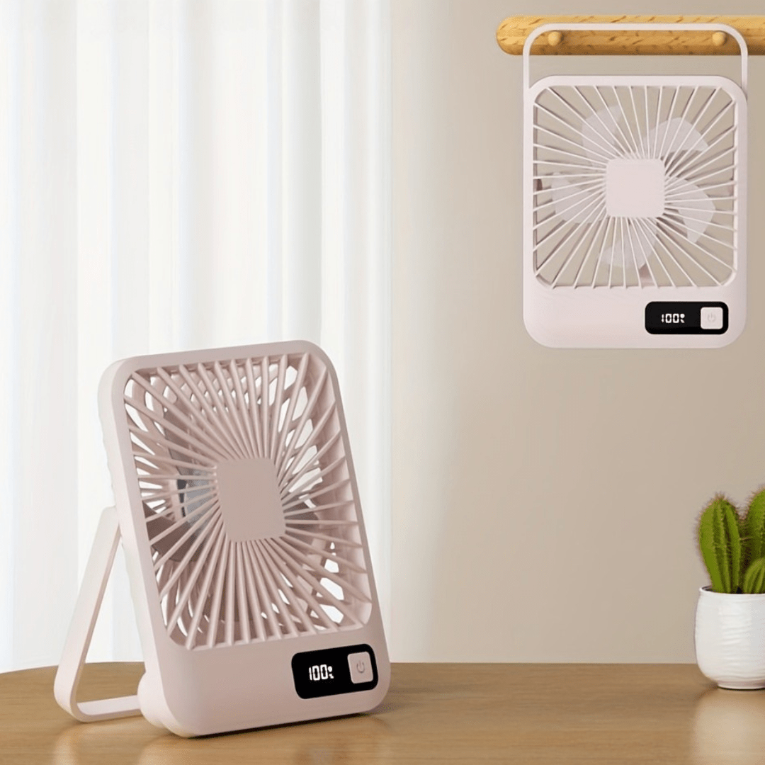 Kannettava USB - ladattava pöytätuuletin - EmiyoSuomi - jäähdytys