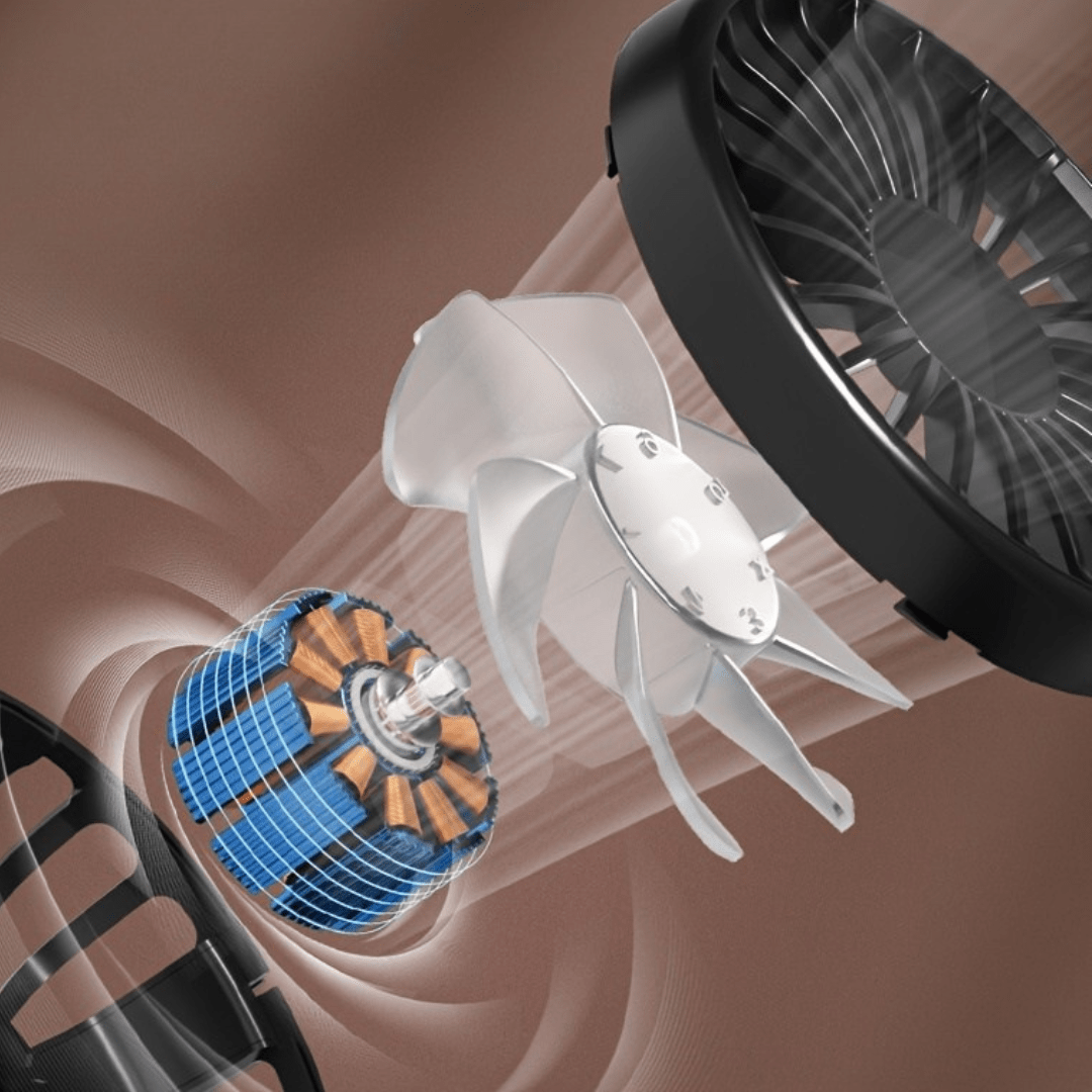 Kannettava USB - pöytätuuletin ja kostutin, ladattava - EmiyoSuomi - jäähdytys