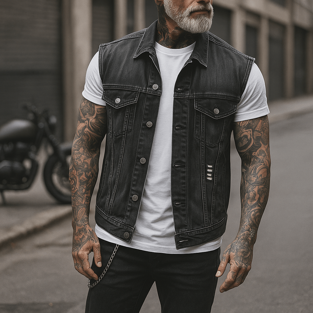 Kestävä moottoripyöräliivi miehille - EmiyoSuomi - Takit - Miehet