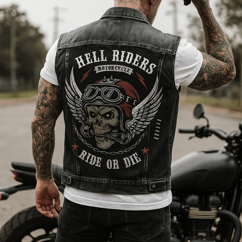 Kestävä moottoripyöräliivi miehille - EmiyoSuomi - Takit - Miehet