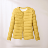 Kevyt Vuorattu Untuvapuku - Talvilämpö - Mukavuus - Tyyli - EmiyoSuomi - Takki Nainen