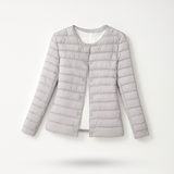 Kevyt Vuorattu Untuvapuku - Talvilämpö - Mukavuus - Tyyli - EmiyoSuomi - Takki Nainen