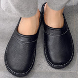 Naisten tossut slip-on kotikäyttöön vegaaninahka pehmeä pohja