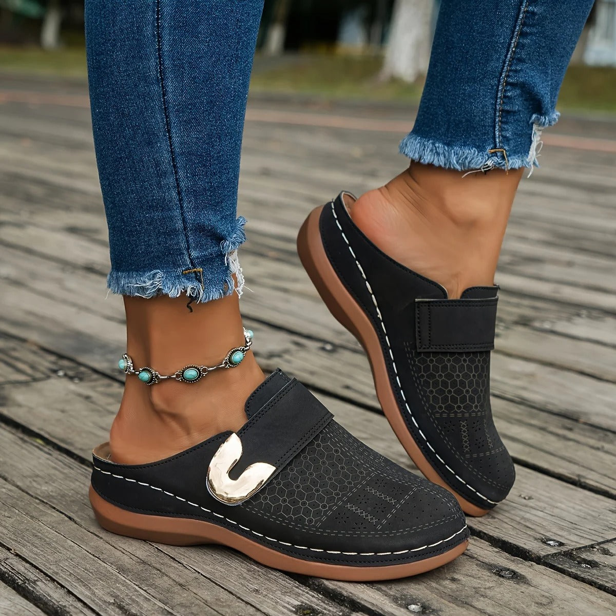 Naisten Kiilasandaalit | Slip-On Wedge Platform | Mukava