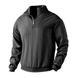 Miesten Neule | Cable Knit Pulli | Quarter-Zip