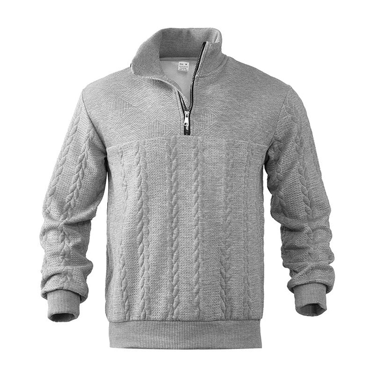 Miesten Neule | Cable Knit Pulli | Quarter-Zip