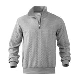 Miesten Neule | Cable Knit Pulli | Quarter-Zip
