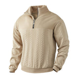 Miesten Neule | Cable Knit Pulli | Quarter-Zip