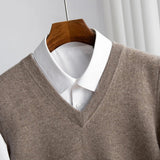 Miesten Merino Villaneule | V-kaula, Kerrostuva Neule