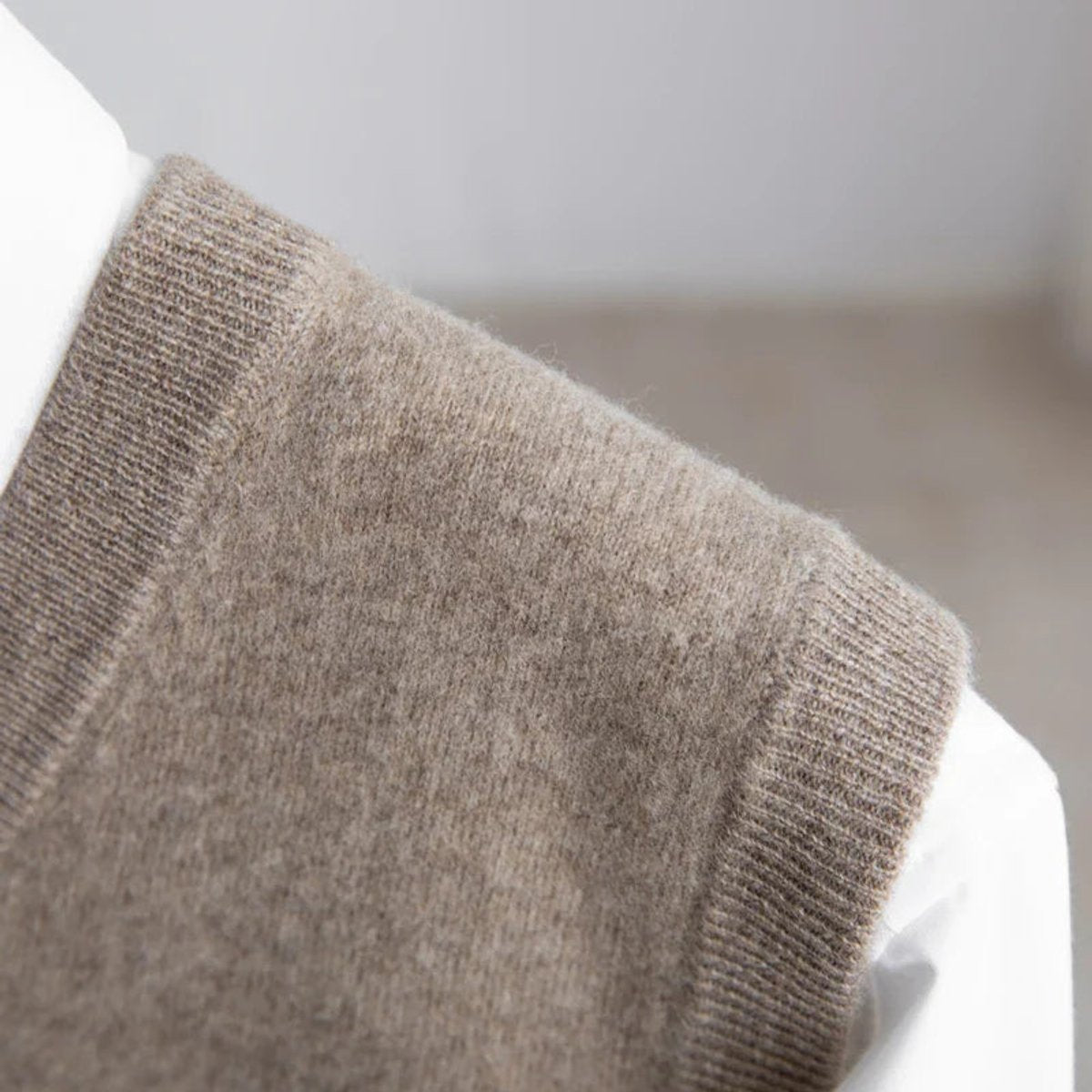Miesten Merino Villaneule | V-kaula, Kerrostuva Neule