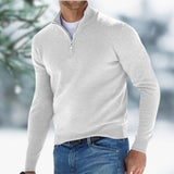 Miesten neulepaita | Neljännesvetoketju, slim fit