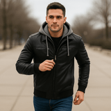 Miesten hupparitakki - monipuolinen muotoilu - mukavuus ja tyyli - EmiyoSuomi - Takit - Miehet