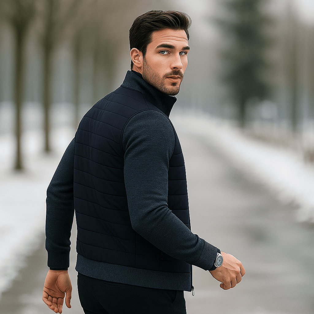 Miesten klassinen takki - pystykrae - ajaton muotoilu - EmiyoSuomi - Takit - Miehet