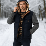 Miesten kylmää kestävä puuvillatakki hupulla - lämmin ja kestävä - EmiyoSuomi - Takit - Miehet