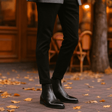 Miesten Nahkaiset Varren Yli Ulkoilukengät - EmiyoSuomi - miesten nilkkurit