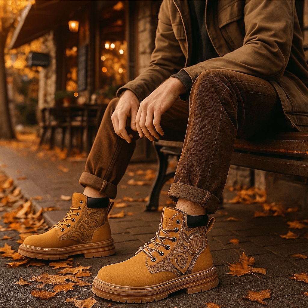 Miesten Nauhalliset Työsaappaat Kuosisivulla - EmiyoSuomi - miesten nilkkurit