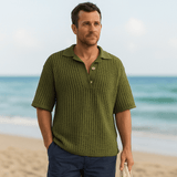 Miesten Neulepaita – Ylisuuri Muoto – Avoin Neule – Lyhyt Hiha - EmiyoSuomi - Villapaita Miehet