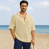 Miesten Neulepaita – Ylisuuri Muoto – Avoin Neule – Lyhyt Hiha - EmiyoSuomi - Villapaita Miehet