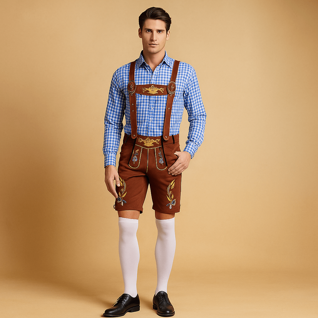 Miesten perinneasu nahkahousuilla - EmiyoSuomi - Oktoberfest - Miehet