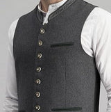 Miesten Perinnevesti - Korkealaatuinen Kangas - Klassinen Tyylikäs Juhlavesti - EmiyoSuomi - Oktoberfest - Miehet