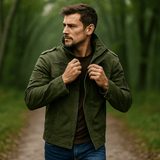 Miesten sotilasstyle takki - pystykaulus - kestävä muotoilu - EmiyoSuomi - Takit - Miehet