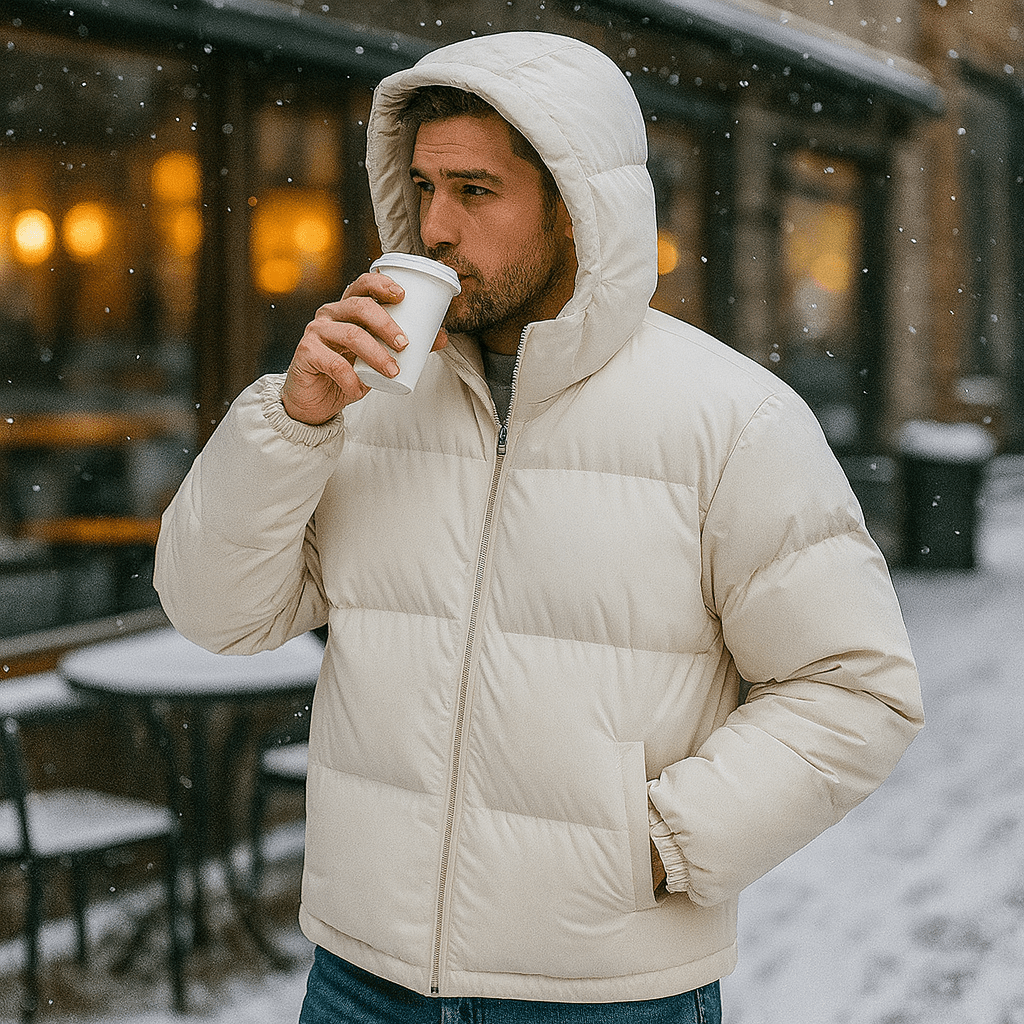 Miesten talvi hiihtotakki Donsjas hupulla Regular Fit - EmiyoSuomi - Ski takit